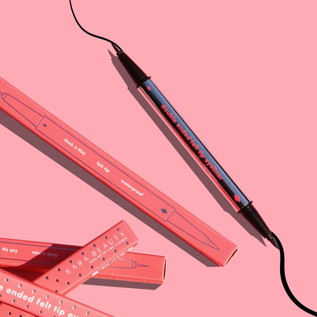 Kara Beauty - DOUBLE ENDED FELT TIP LIQUID EYELINER