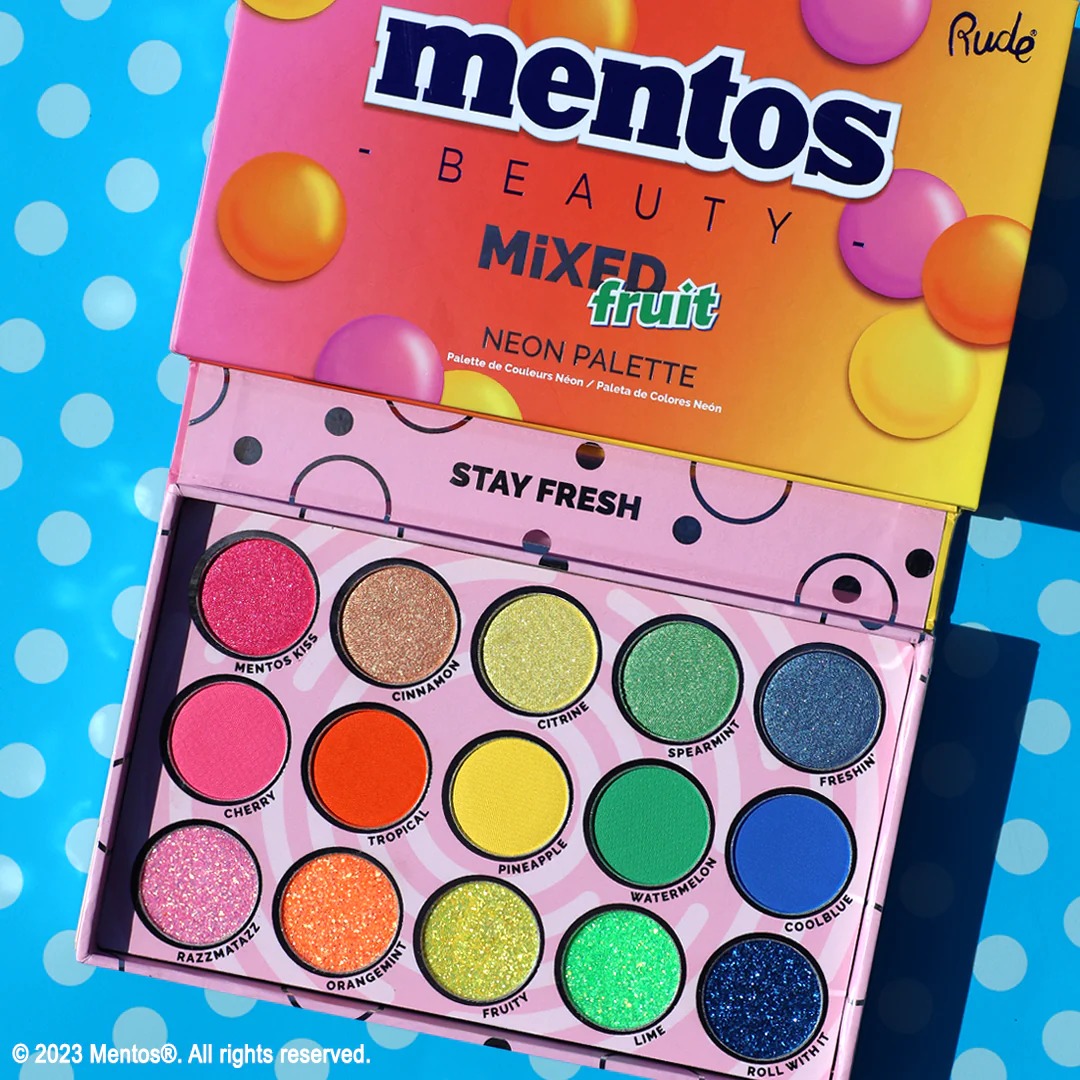 Rude - Mentos Mixed Fruit Neon Palette