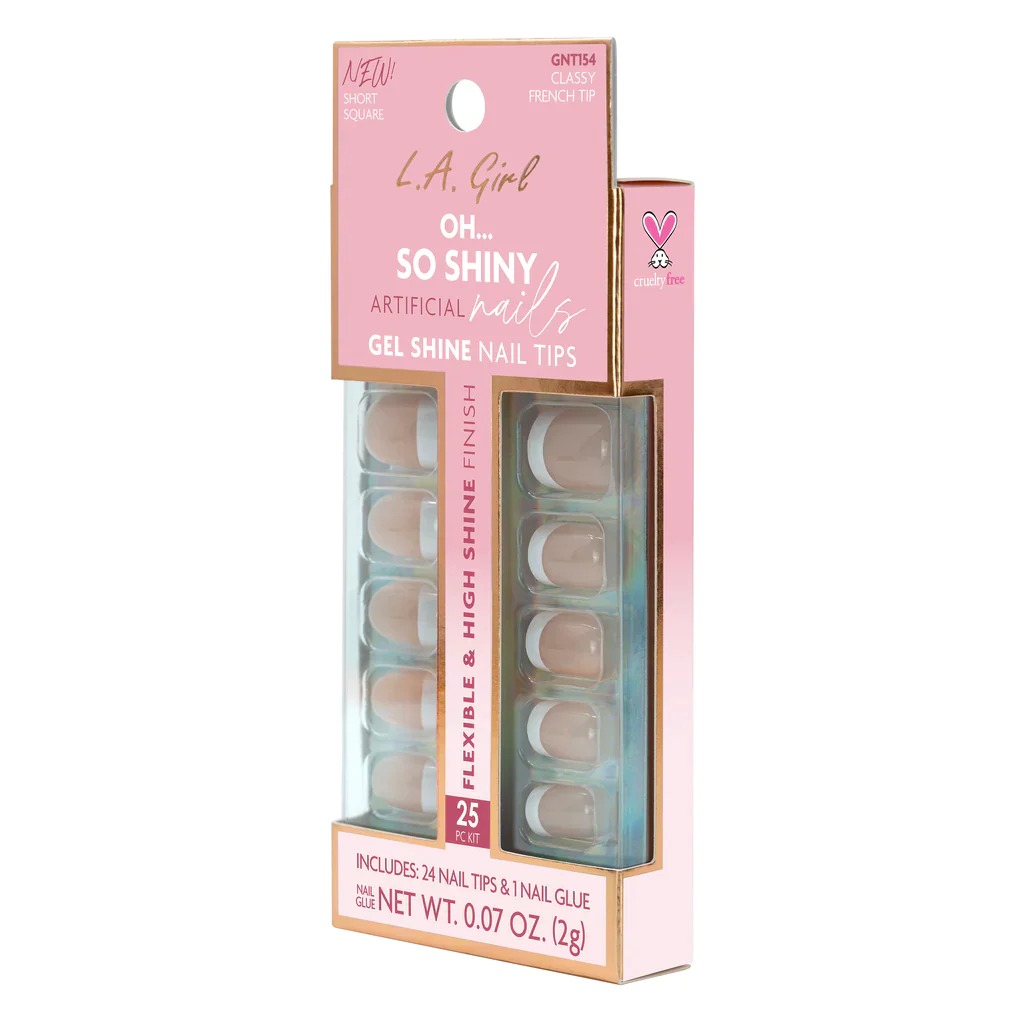 L.A Girl - Shine Nail CLASSY FRENCH TIP 12 Unidades
