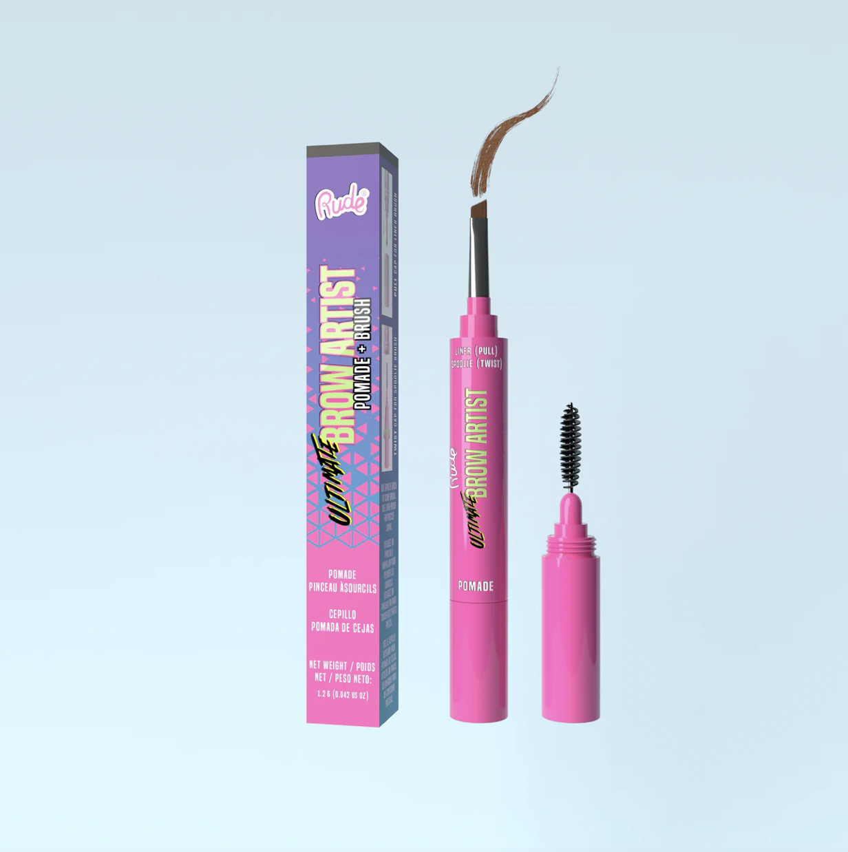 Rude - Ultimate Brow Artist - Pomade &amp; Brush Display 32 unidades