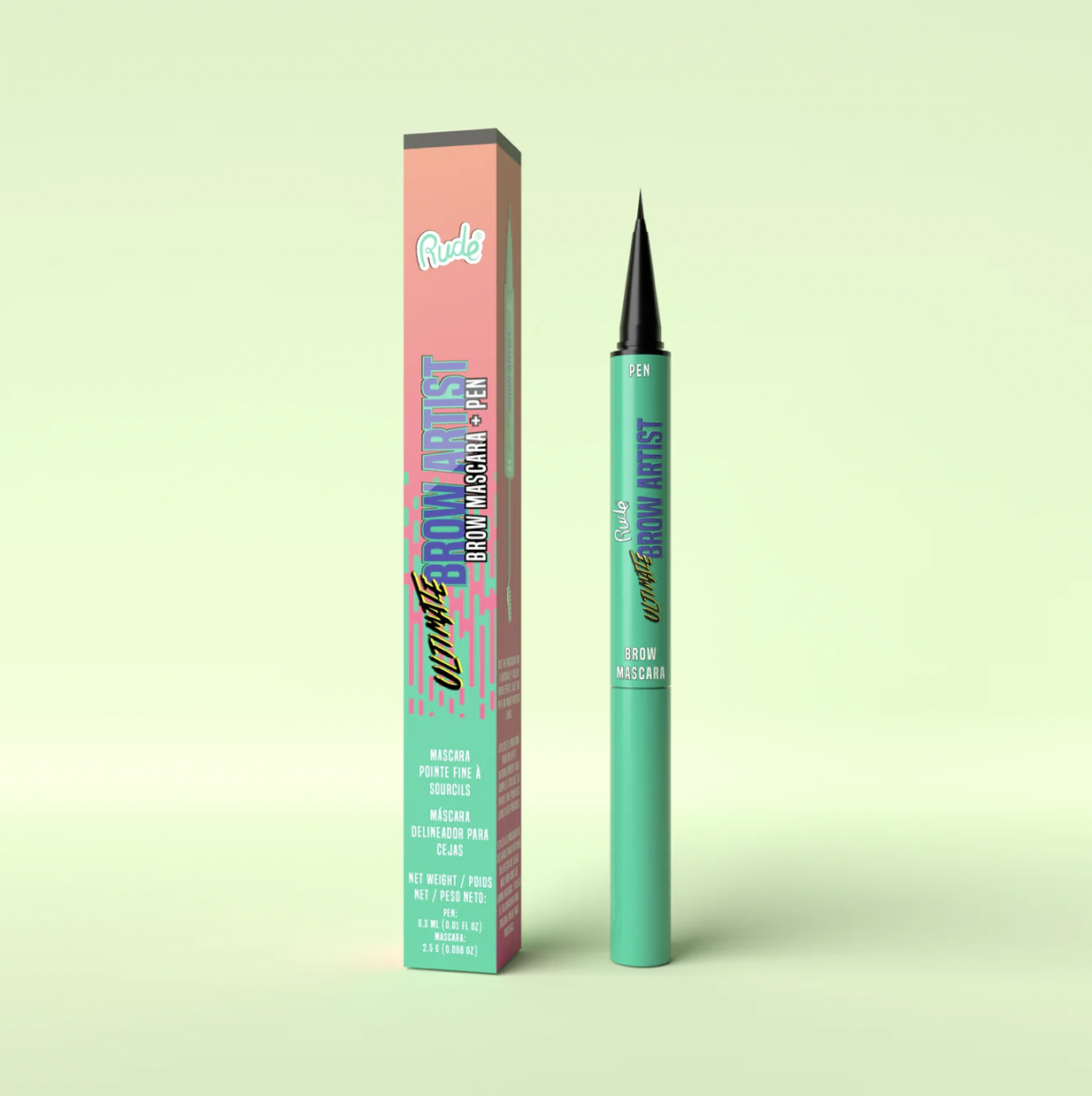 Rude - Ultimate Brow Artist Mascara And Pen - Taupe