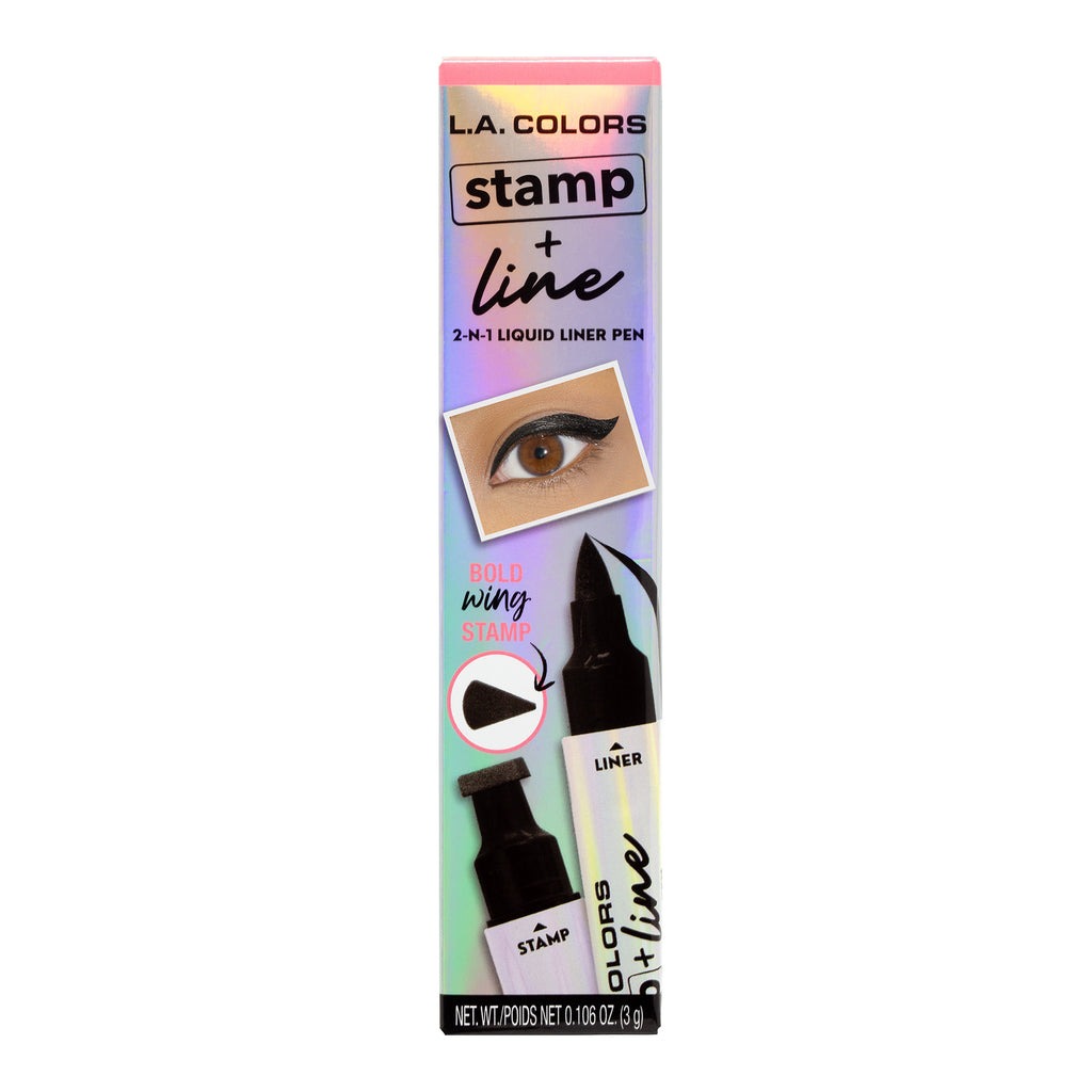 LA Colors - Stamp &amp; Line Eyeliner CLE698 Bold Wing Black