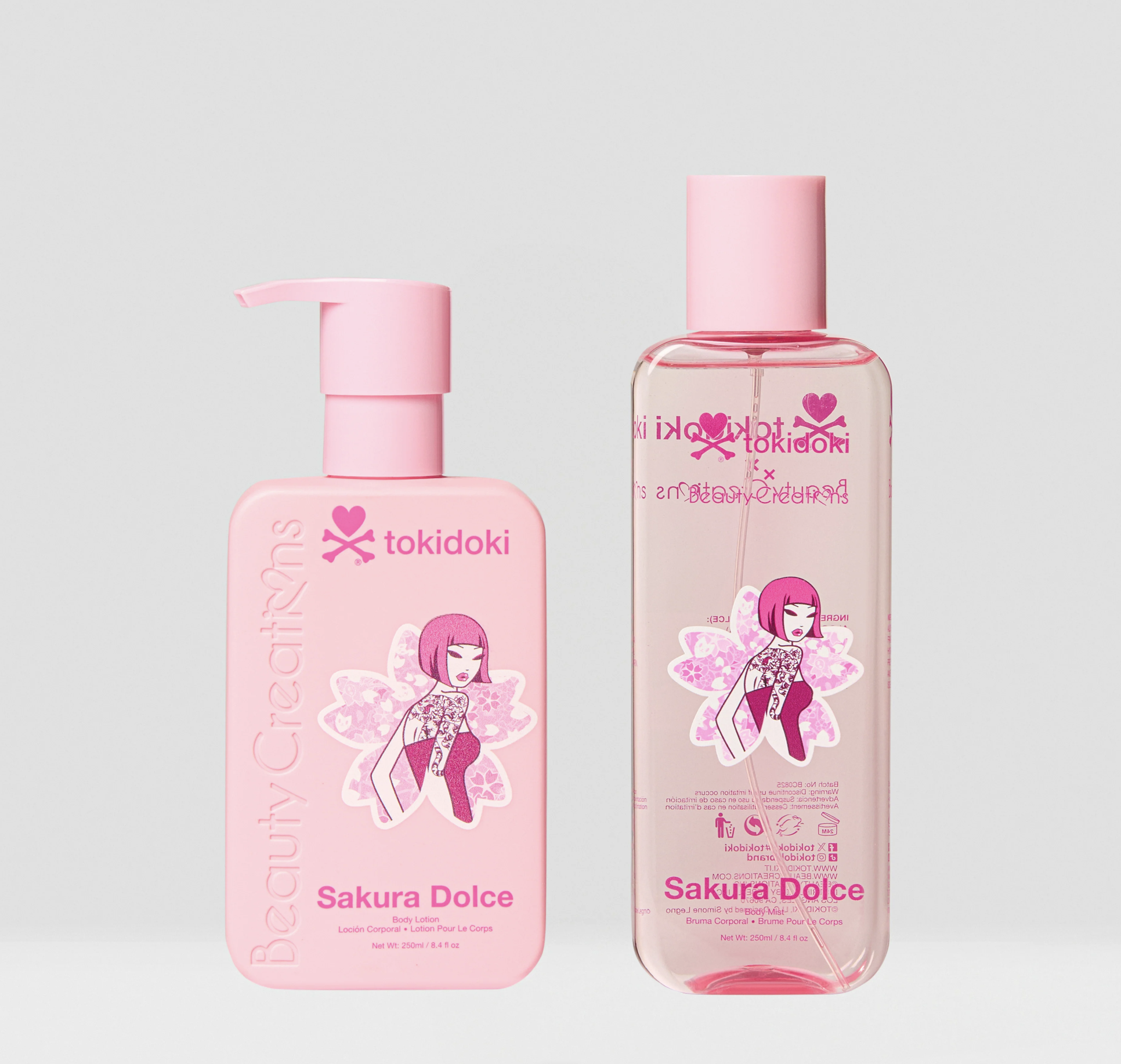 Beauty Creation x Tokidoki Hanami Picnic &quot;Sacura Dolce&quot; Set Crema &amp; Fragancia