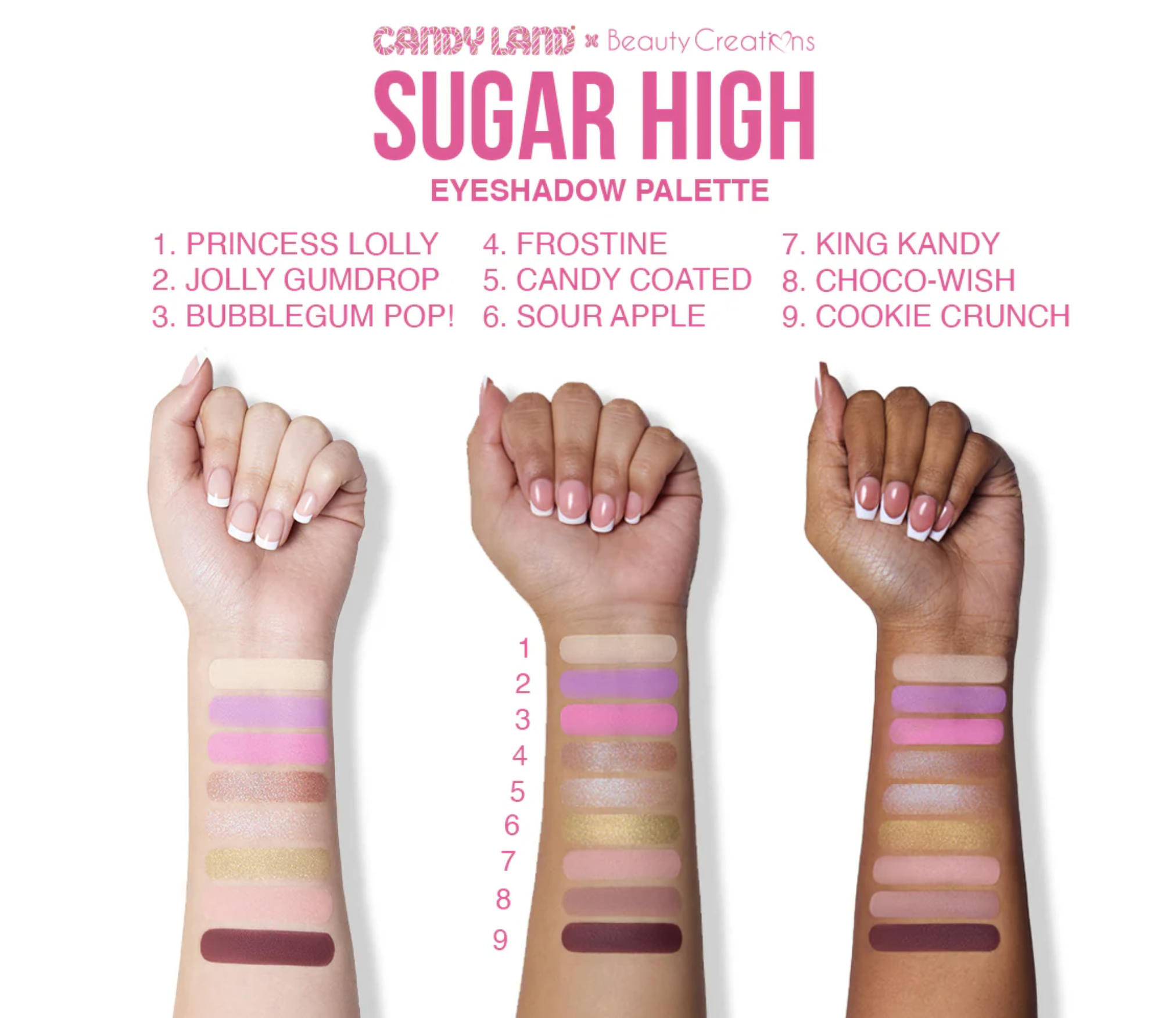 Beauty Creations x Candy Land - Sugar High Paleta De Sombra