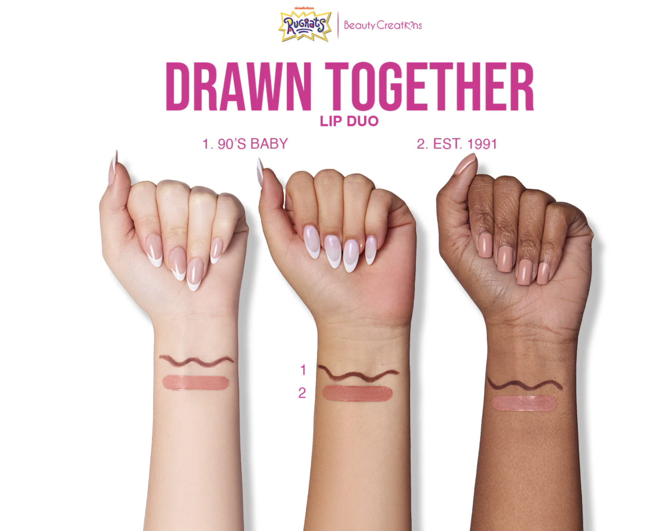 Beauty Creations x Rugrats - Draw Together Lip Duo