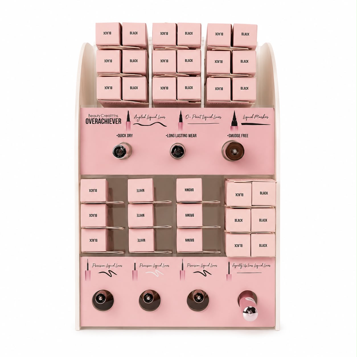 Beauty Creations - Overachiever Delineador De Ojos Display 42 Unidades + 7 Tester