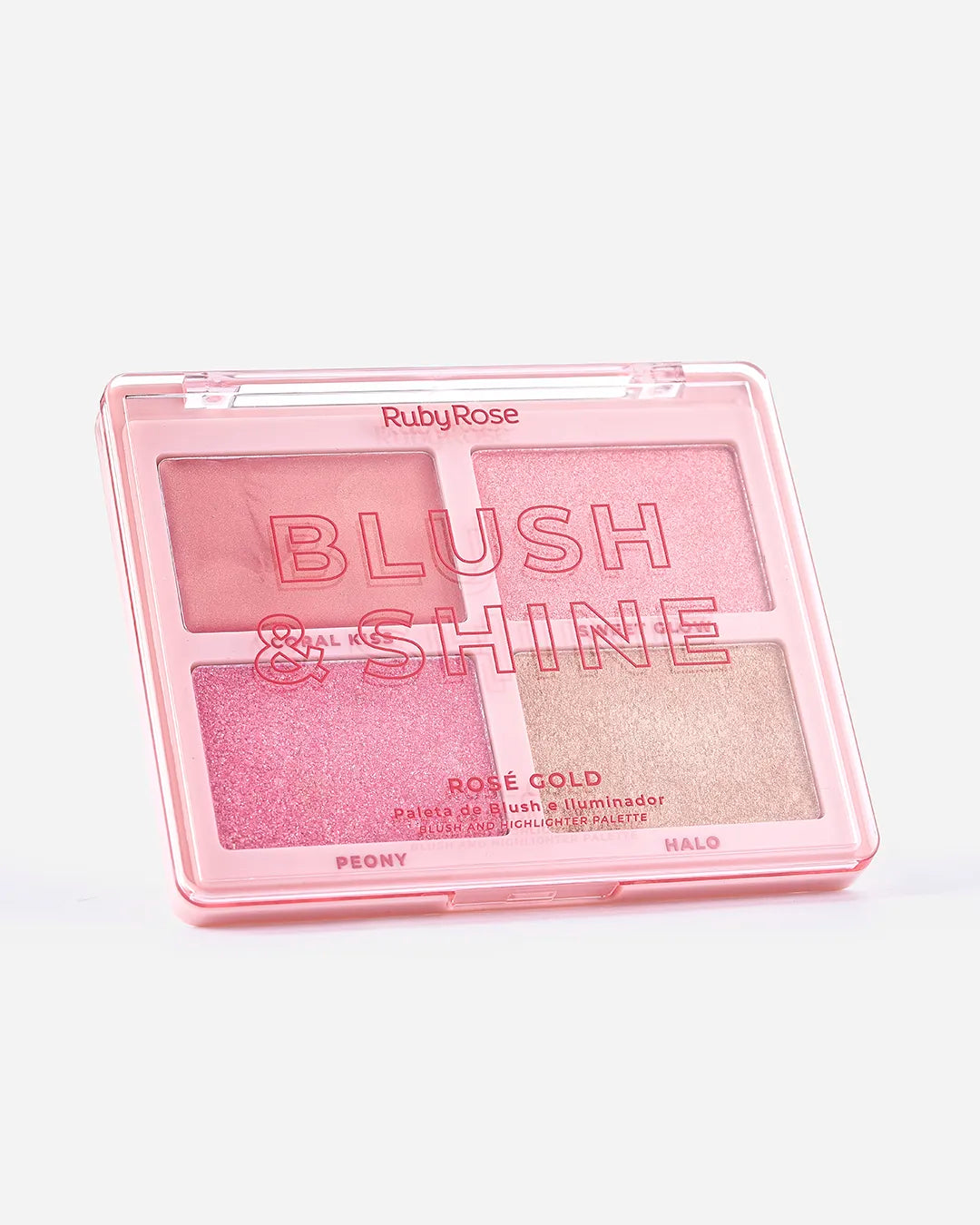 Ruby Rose - Paleta Blush Iluminador Shine Rose Gold