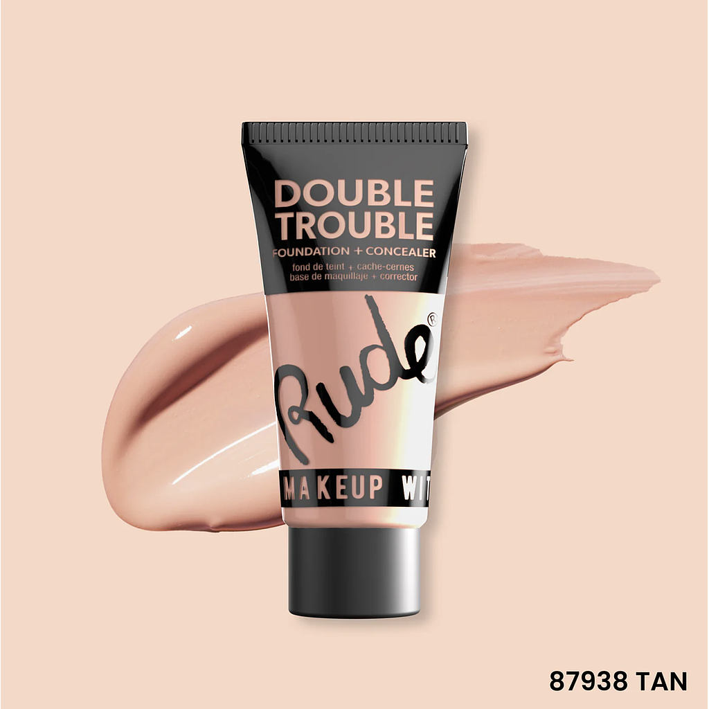 Rude - Double Trouble Foundation + Concealer