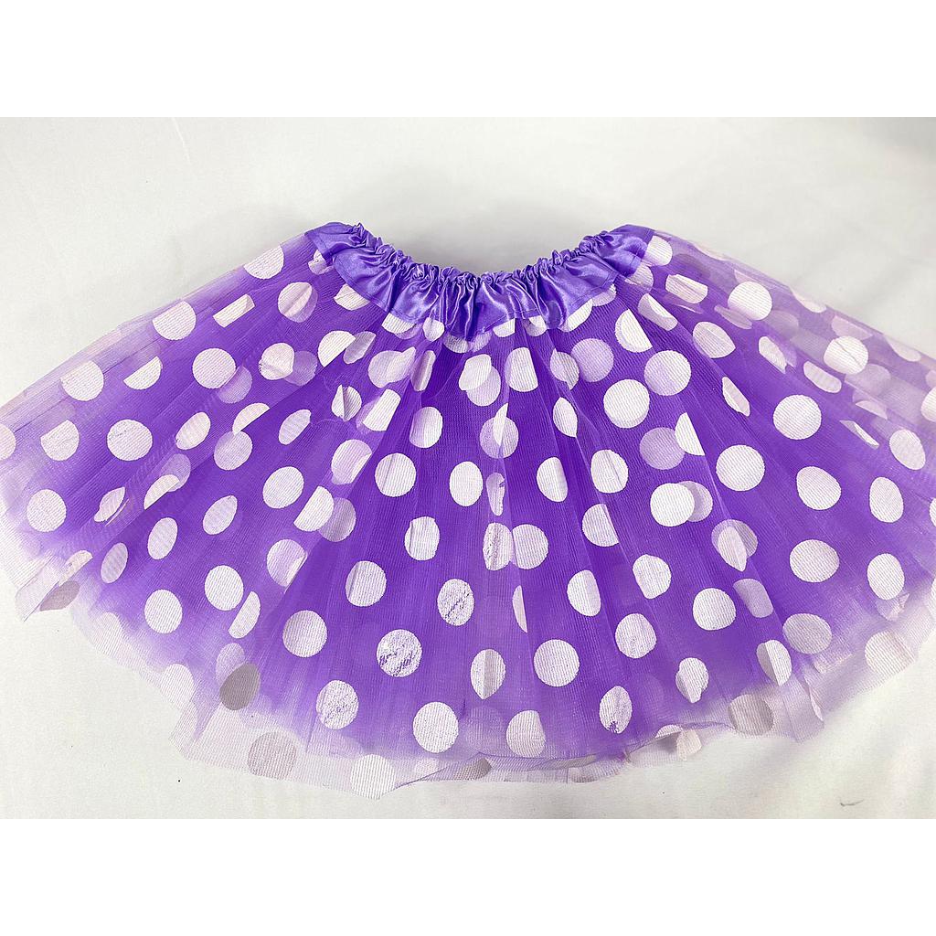 Malu - Tutu Niña Morado y Blanco