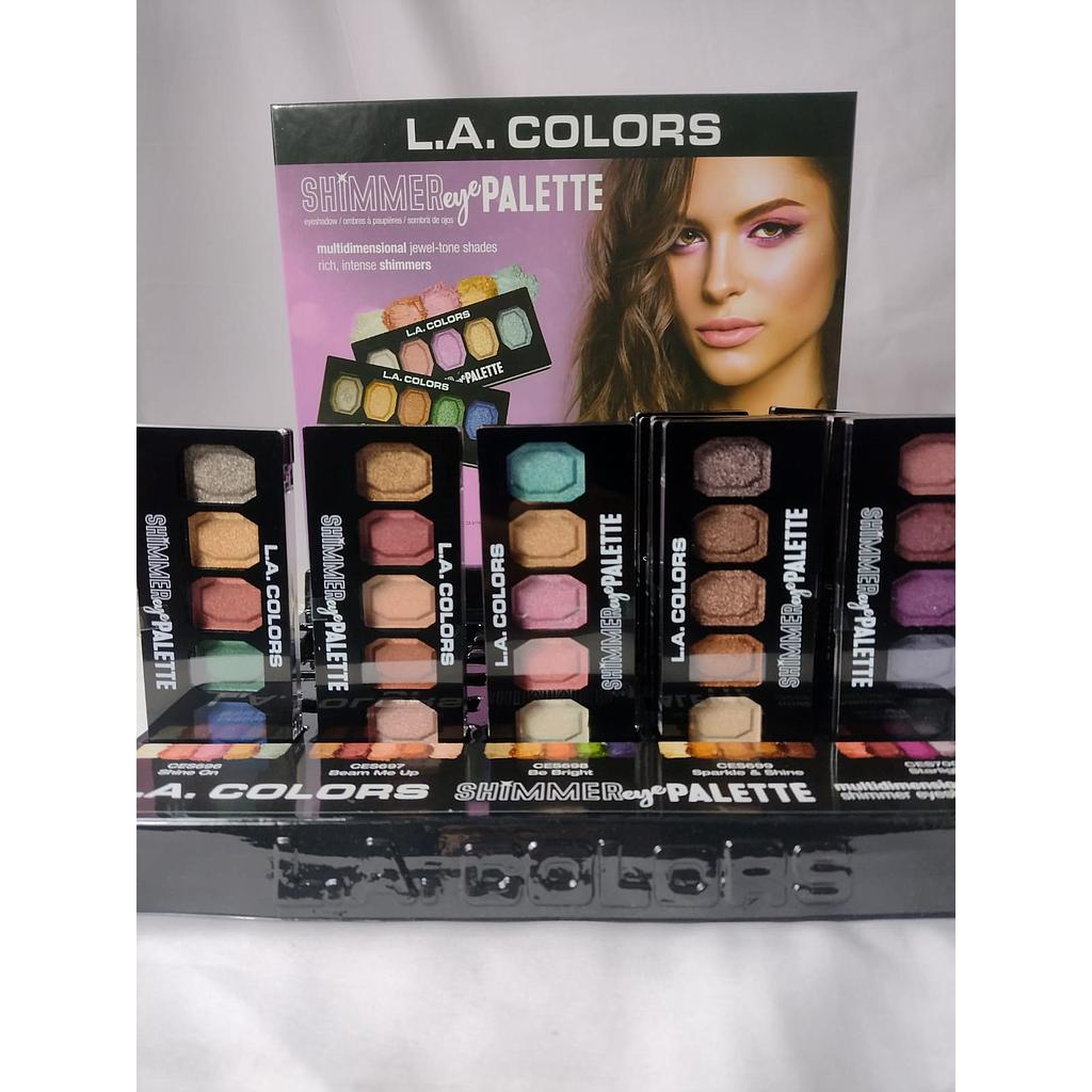 LA Colors - CLAC466 Shimmer Palette Display 30 Unidades