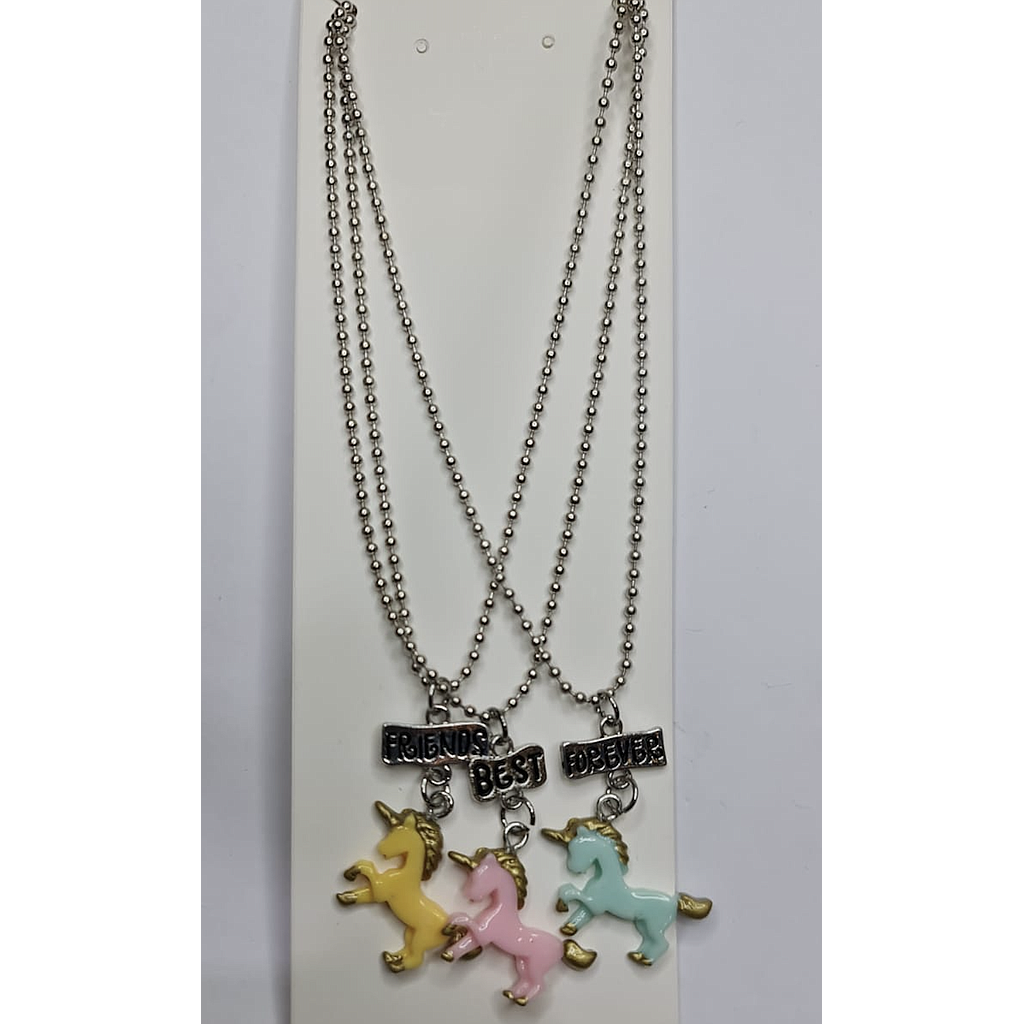 Collar Trio Unicornio