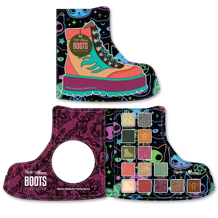 Rude - Koi Foodwear Boots Helios Hologram Flame