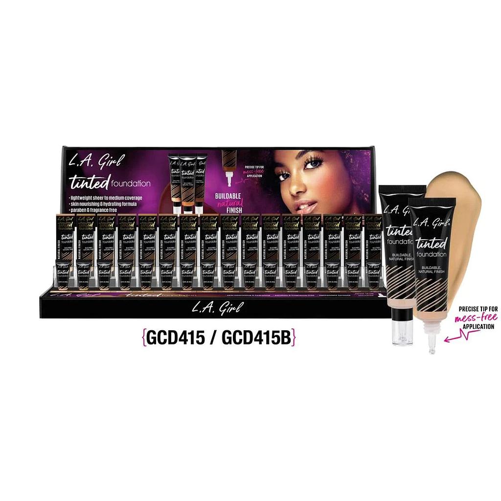 La Girl - Base Tinted Foundation Display GCD415 96 PIEZAS