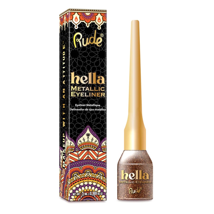Rude - Delineador Hella Metalic Tiger's Eye 12 Unidades