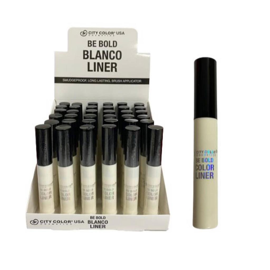 City Color Be Bold Color Liner Blanco 36 PZS