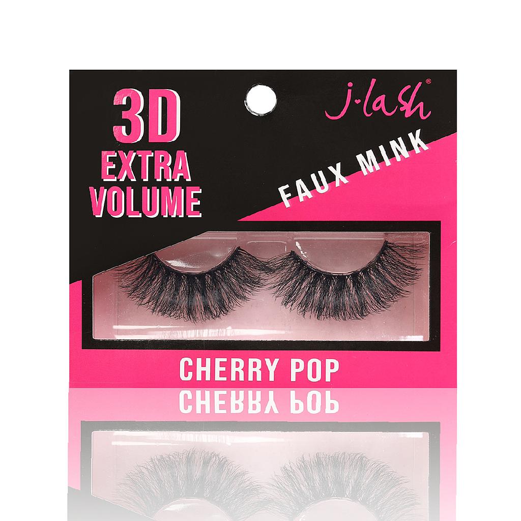 J-Lash - 3D Extra Volume Faux Mink Lashes - Cherry Pop
