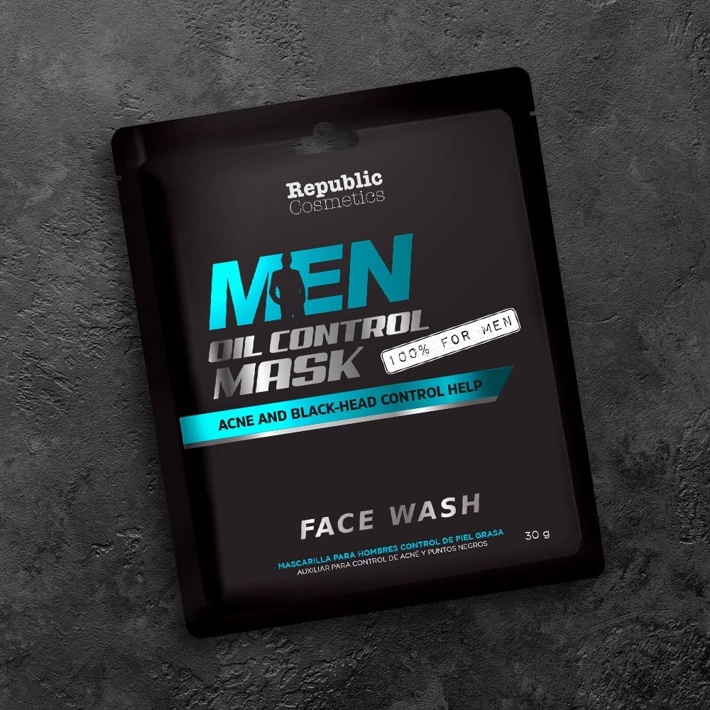 Republic Cosmetic - Mascarillas Faciales Men Oil - Control