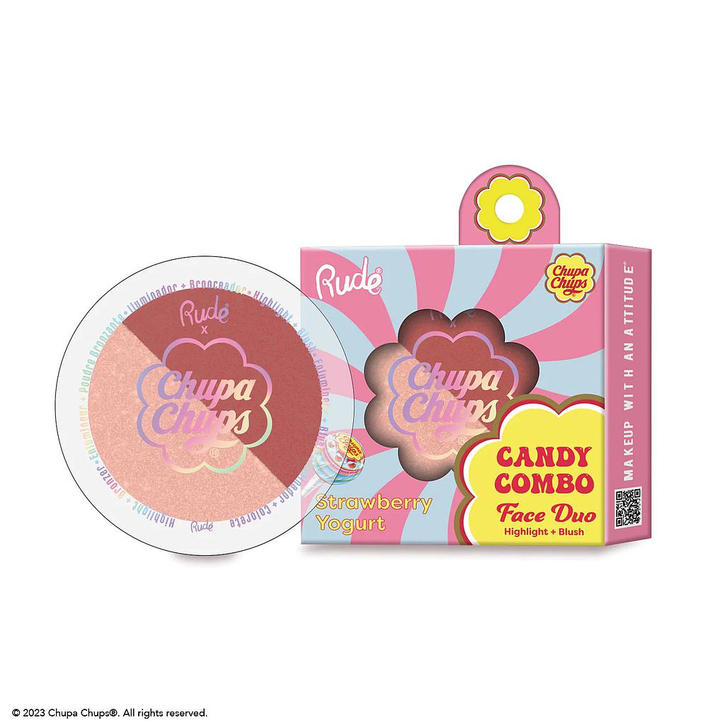 Rude - Highlight &amp; Blush Strawberry Yogurt 12 Unidades
