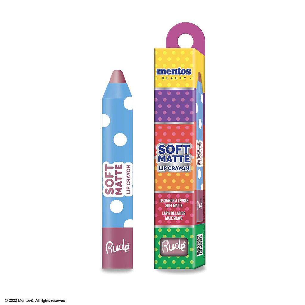 Rude - Mentos Soft Matte Lip Crayon Berry Sweet 12 Unidades