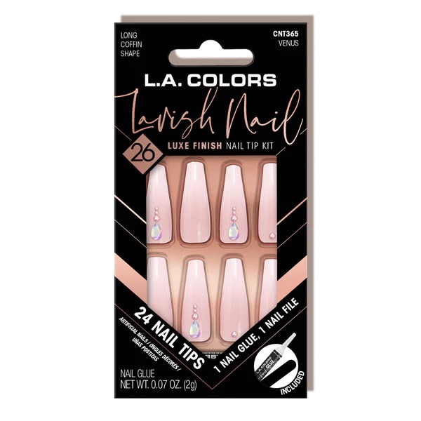 L.A Colors - LAVISH NAIL LUXE FINISH NAIL TIP KIT Venus