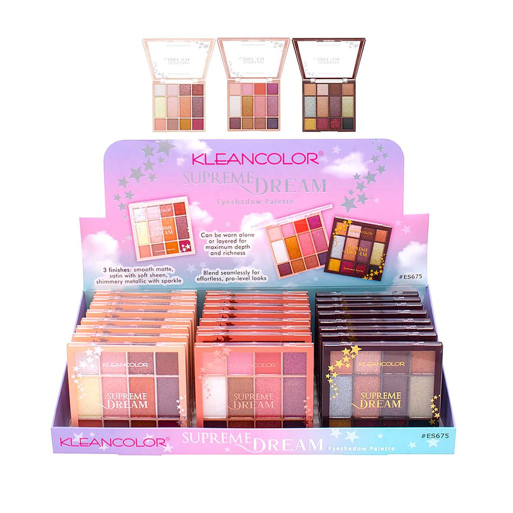 Kleancolor - Supreme Dream Eyeshadow 24 UNIDADES | MAKEMORE