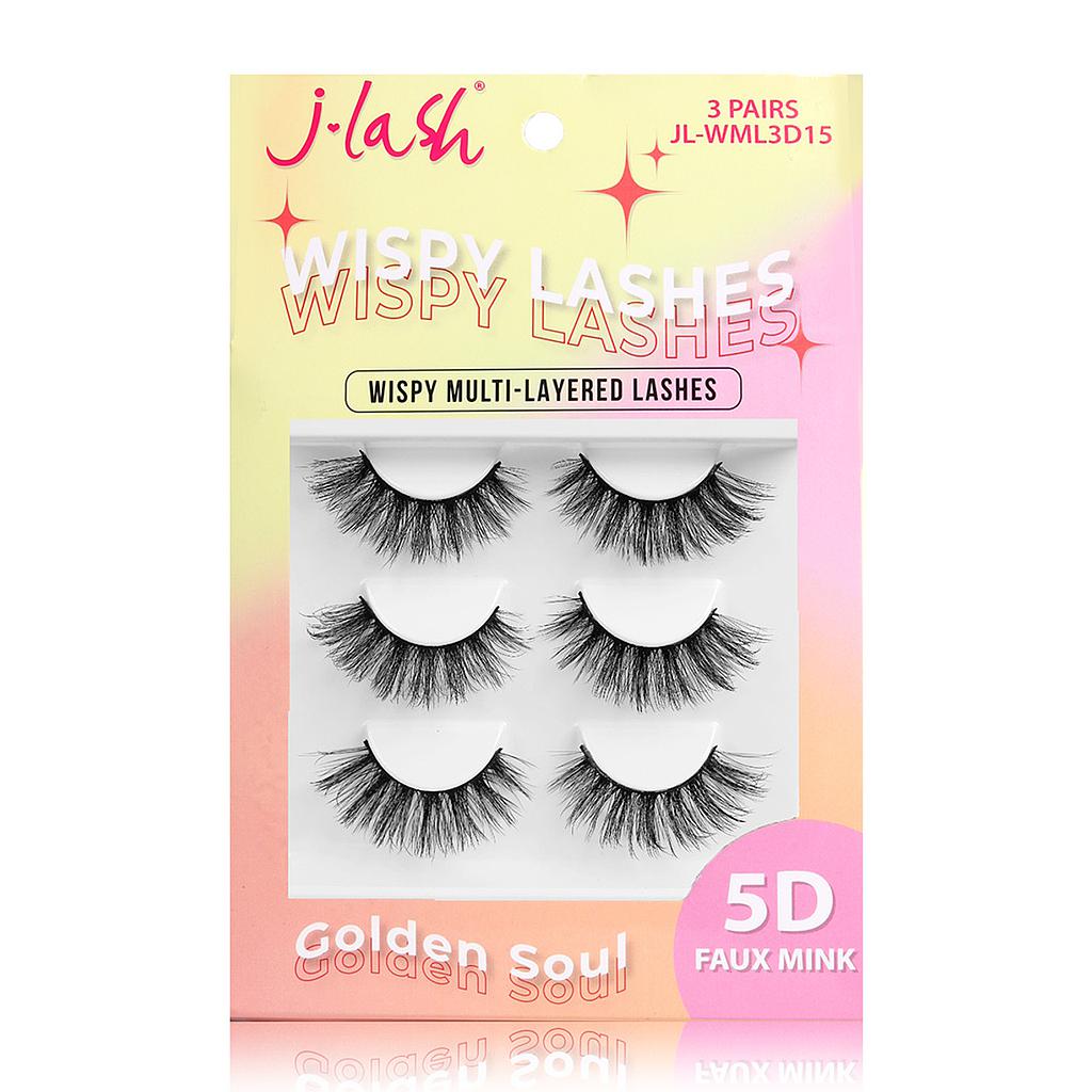 J-LASH 5D Wispy Drama Lashes - Golden Soul