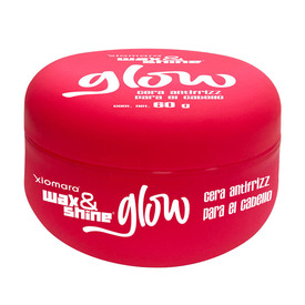 Xiomara Wax &amp; Shine Glow Cera Antifrizz para el Cabello con Glitter  60 G Tarro