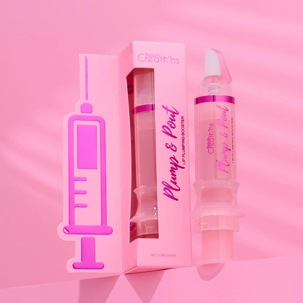Beauty Creations - Plump &amp; Pout Gloss Pink Lemonade display 12 Unidades