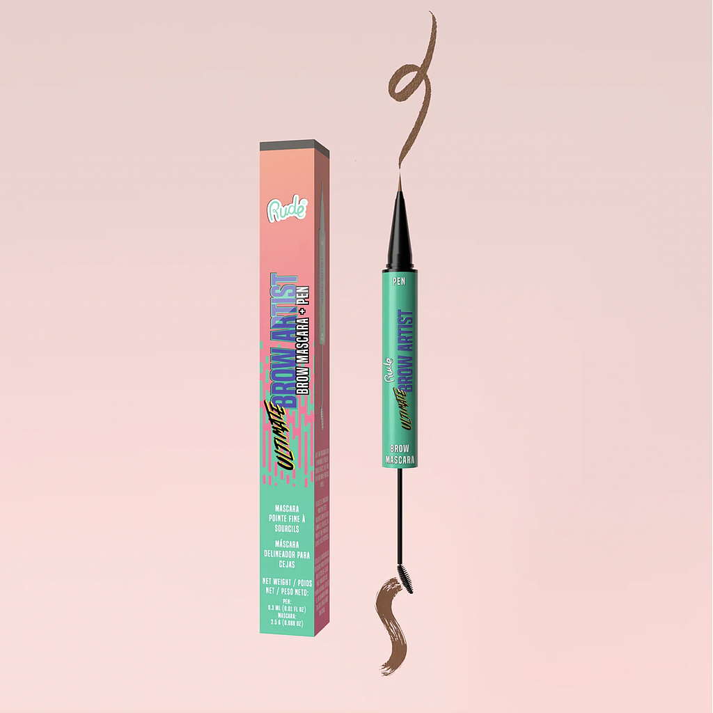 Rude - Ultimate Brow Artist Mascara And Pen - Neutral Brown | MAKEMORE