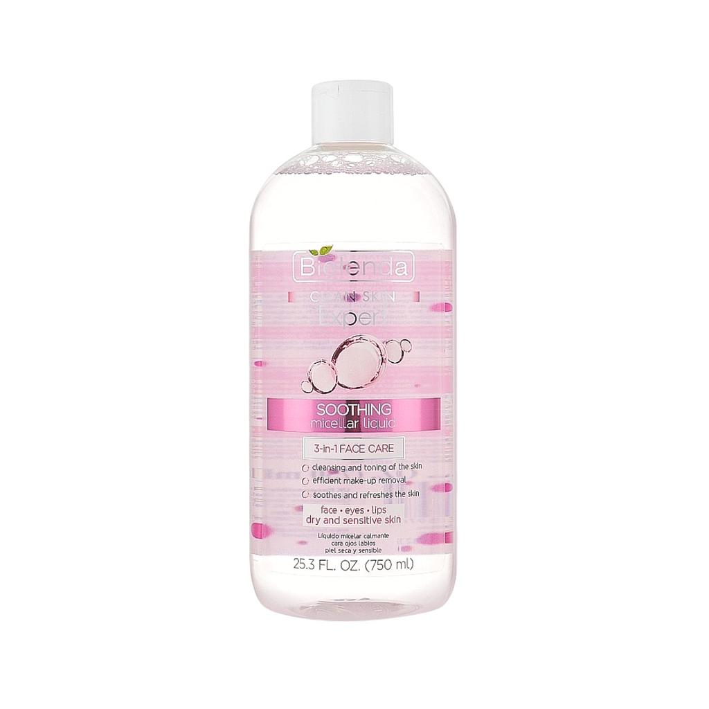 BIELENDA - Clean Skin Expert Agua Micelar Calmante 3en1 750ml