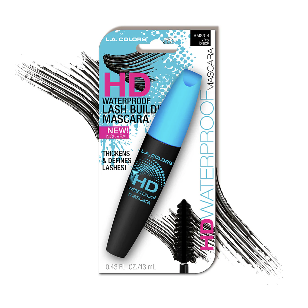 La Colors - Mascara de Pestañas HD Waterproof Lash Building Mascara