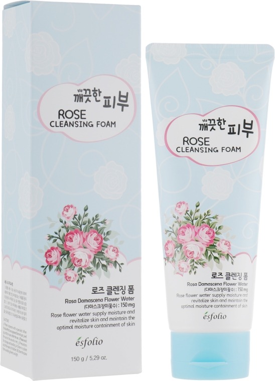 ESFOLIO - Pure Skin Rose Cleansing Foam