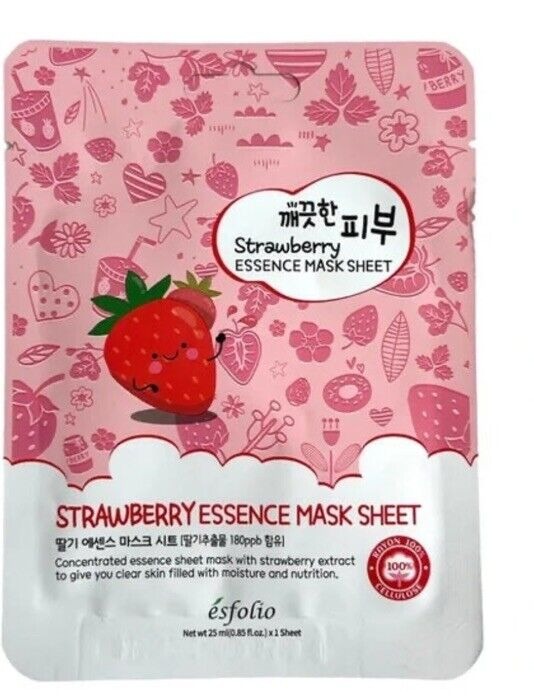 ESFOLIO - Pure Skin Strawberry Essence Mask Sheet