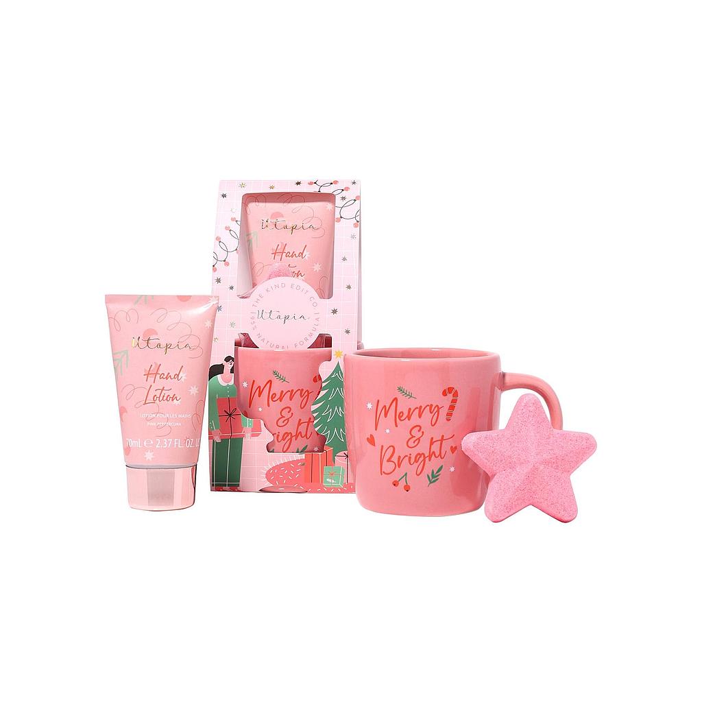 Set Navideño - The Kind Edit Co Merry &amp; Bright Mug