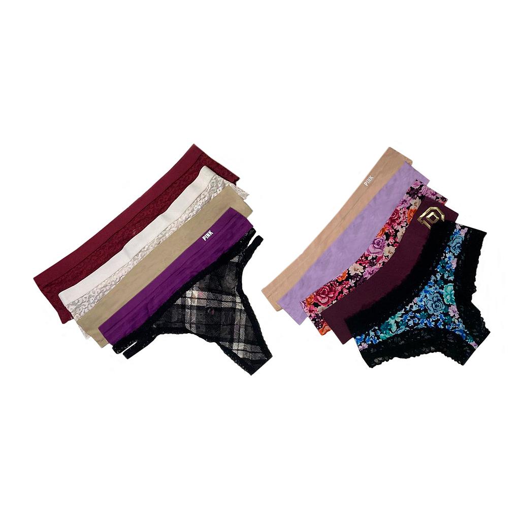 PACK LENCERIA 10 UNIDADES VS  VARIADAS