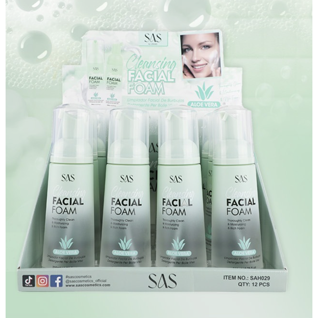 Sas - Espuma Limpiadora Facial de Aloe Vera  SAH029