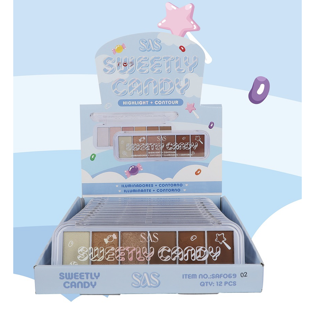 Sas - Contorno &amp; Iluminador Sweet Candy  SAF069-2