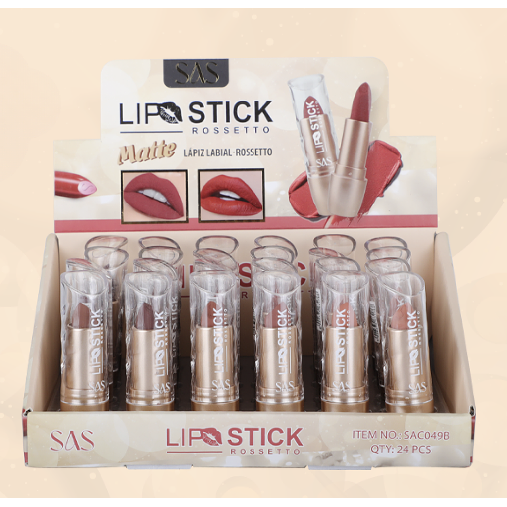 Sas - Labial Matte 24 Unidades SAC049A