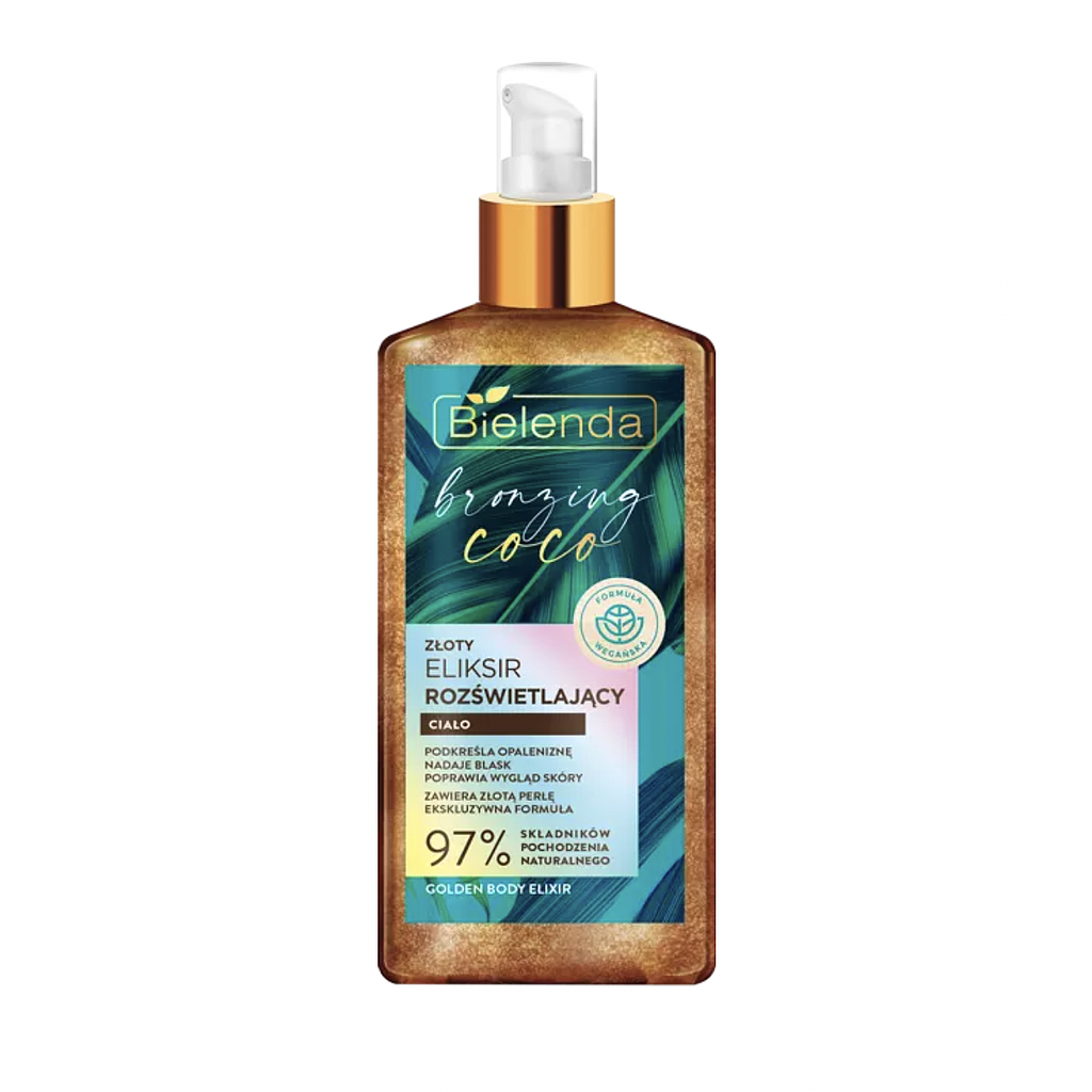 BIELENDA - BRONZING COCO Illuminating golden body elixir