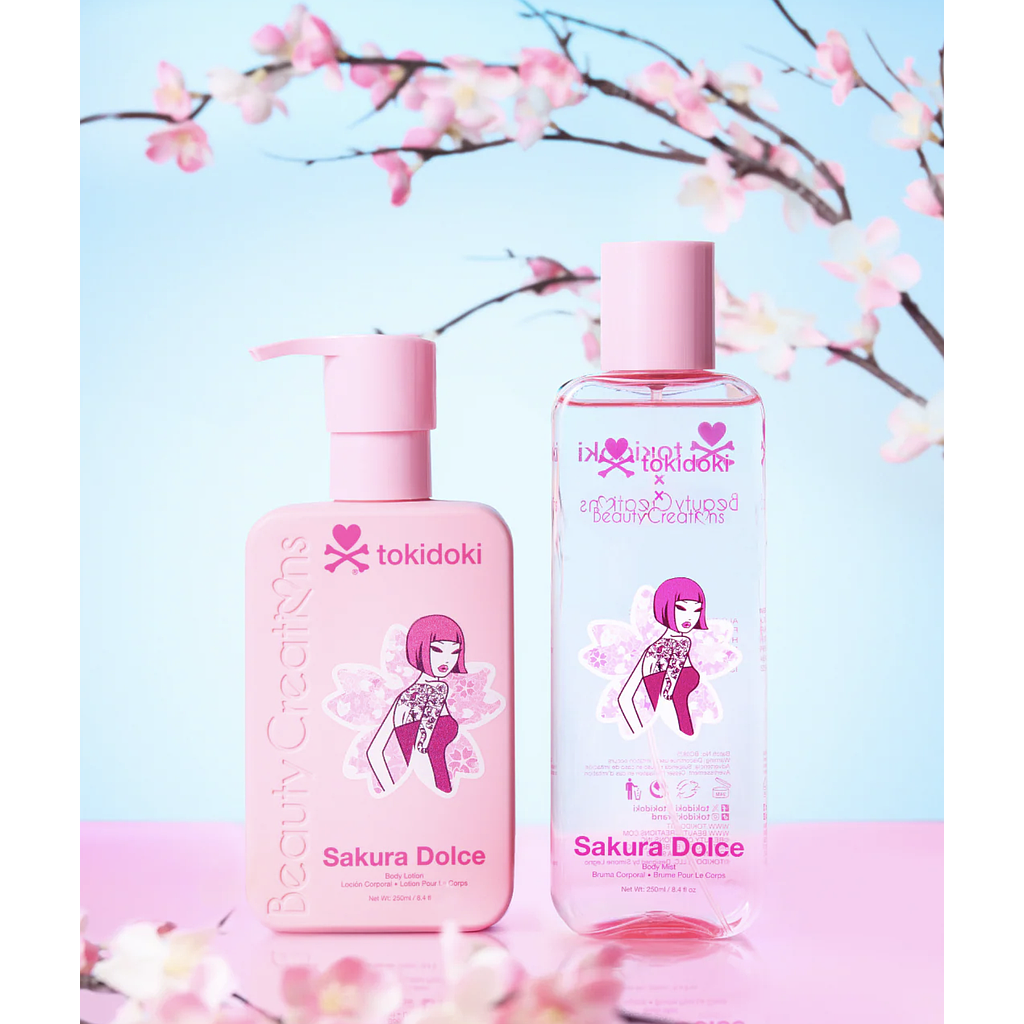 Beauty Creations x Tokidoki - Hanami Picnic &quot;Sacura Dolce&quot; Set Crema &amp; Fragancia