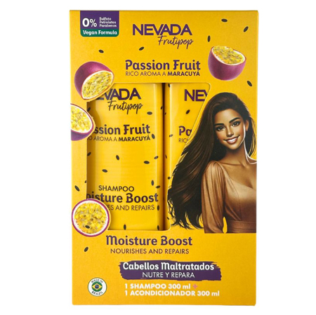 NEVADA - SET CABELLO MALTRATADO MARACUYA FRUTIPOP
