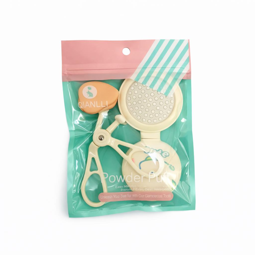 MISUCKA - BEAUTY TOOLS. POWDER PUFF (RIZADOR, PUFF, CEPILLO DE COSMETIQUERO)