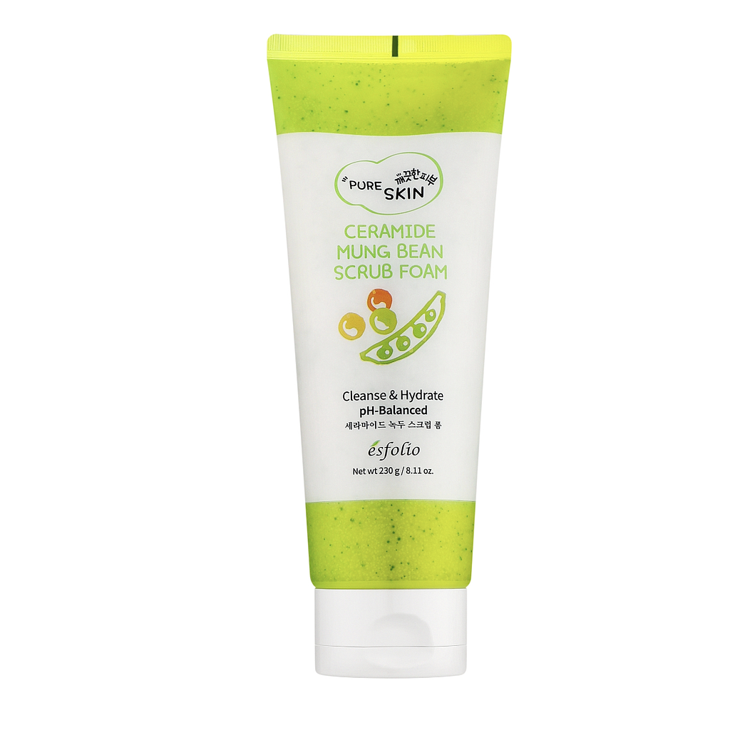 ESFOLIO - Ceramide Mung Bean Scrub Foam