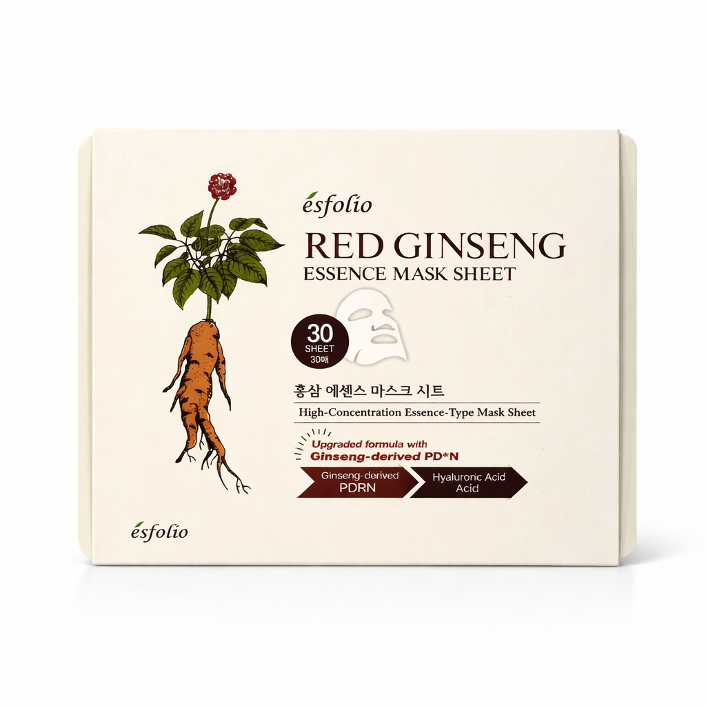 ESFOLIO - Red Ginseng Essence Mask Sheet