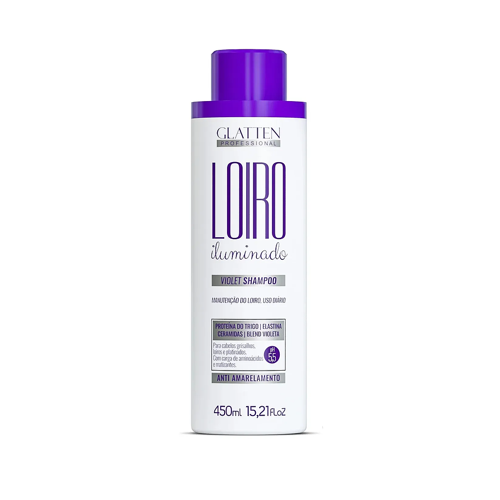 Glatten - Shampoo Cabello Rubio Iluminado 450 ml