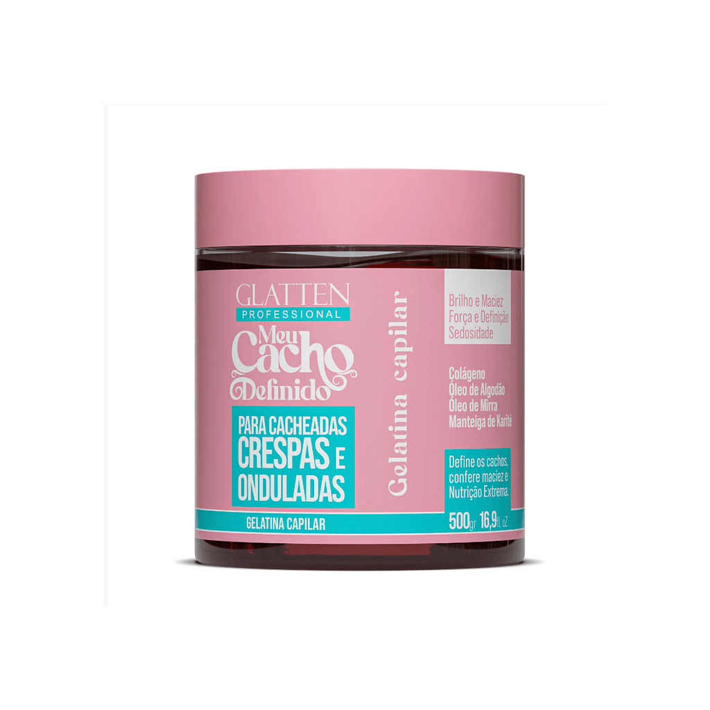 Glatten - Gelatina Capilar Meu Cacho Definido 500g