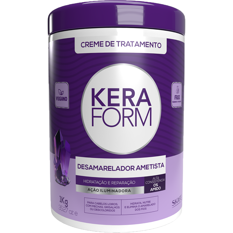 Skafe - Crema de Tratamiento Antiamarilleo Keraform Color Amatista 1 kg