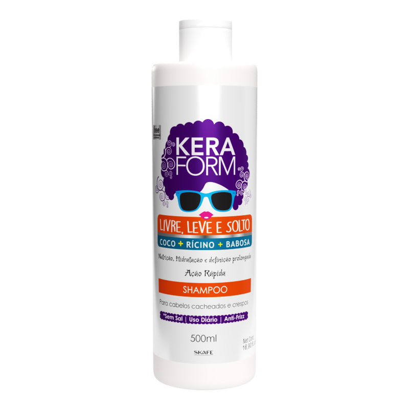Skafe - Shampoo Keraform Free, Ligero y Suelto 500ml