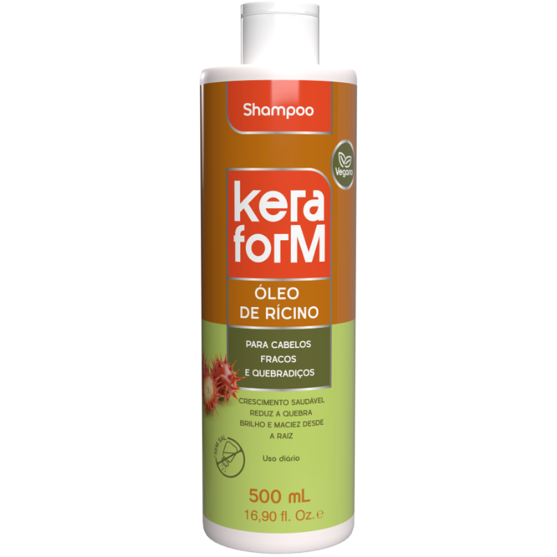 Skafe - Shampoo Keraform Con Aceite de Ricino 500 ml