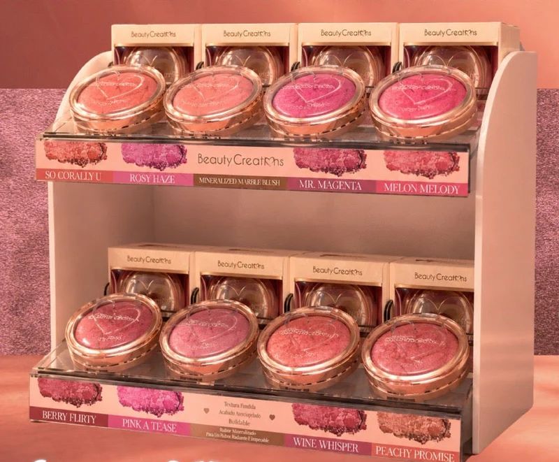 Beuaty Creations - Mineralized Marble Blush DISPLAY 48 UNIDADES + 8 TESTER